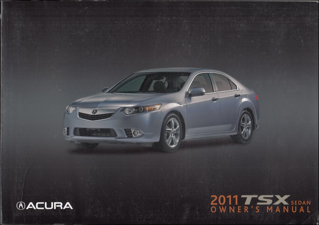 Picture of: Acura TSX Sedan Owners Manual Original