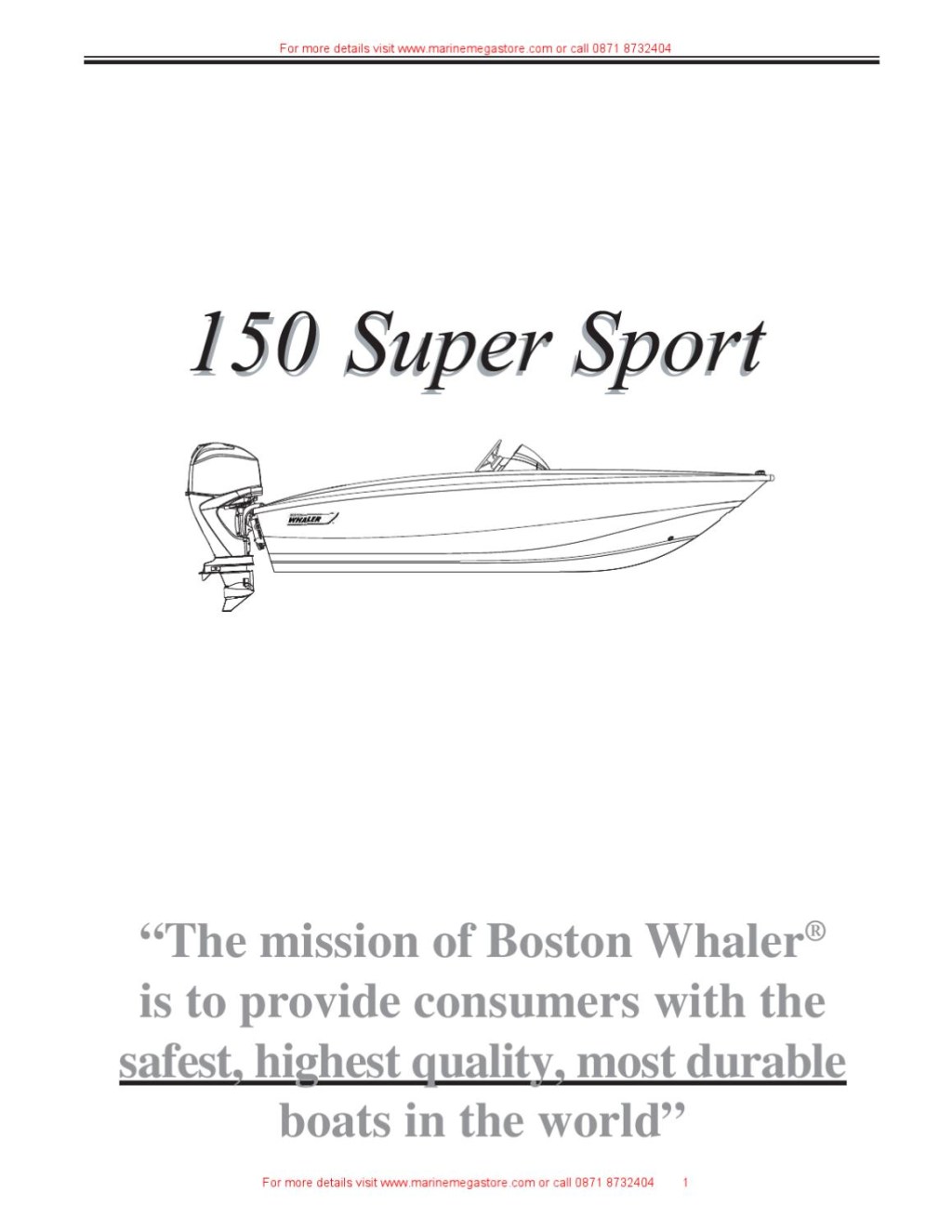 Picture of: Boston Whaler –  Super Sport by Marine Mega Store Ltd – Issuu