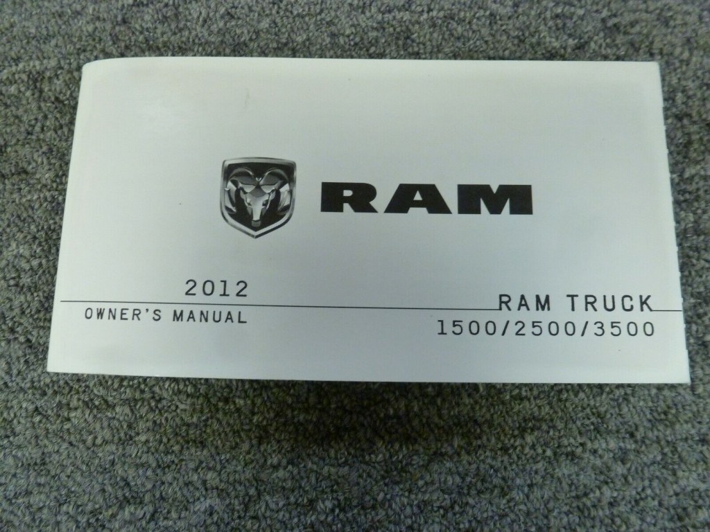 Picture of: Dodge Ram  Truck Owner Manual ST SLT Tradesman Sport Laramie  Longhorn