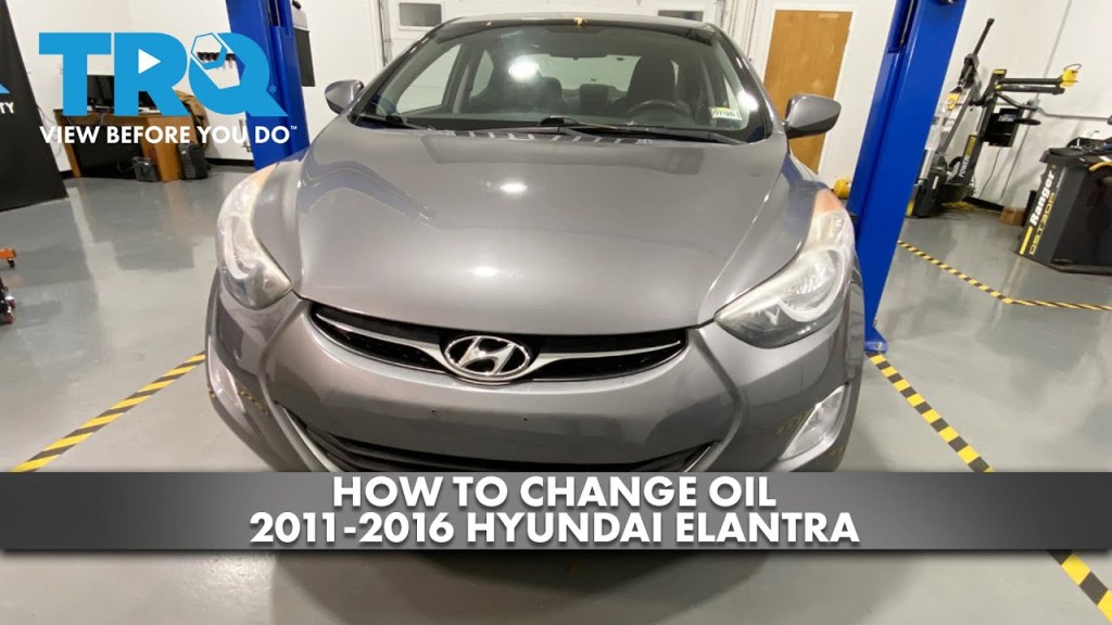 Picture of: How to Change Oil – Hyundai Elantra