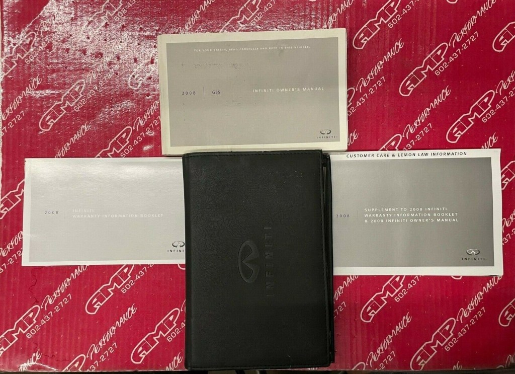 Picture of: INFINITI G OWNERS MANUAL WITH CASE