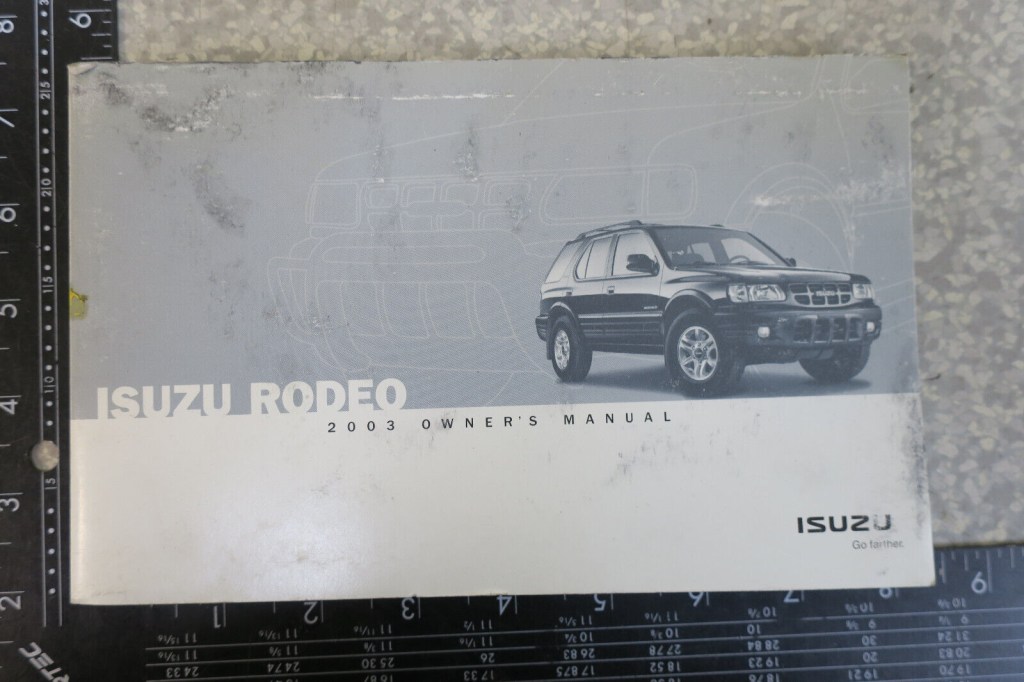 Picture of: ISUZU RODEO OWNER’S MANUAL SET BOOK FREE SHIPPING OM