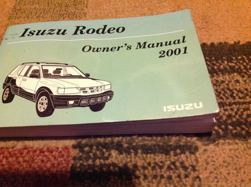 Picture of: Isuzu Rodeo Owners Manual Oem Factory Book Isuzu Motors   Dealerhsip X