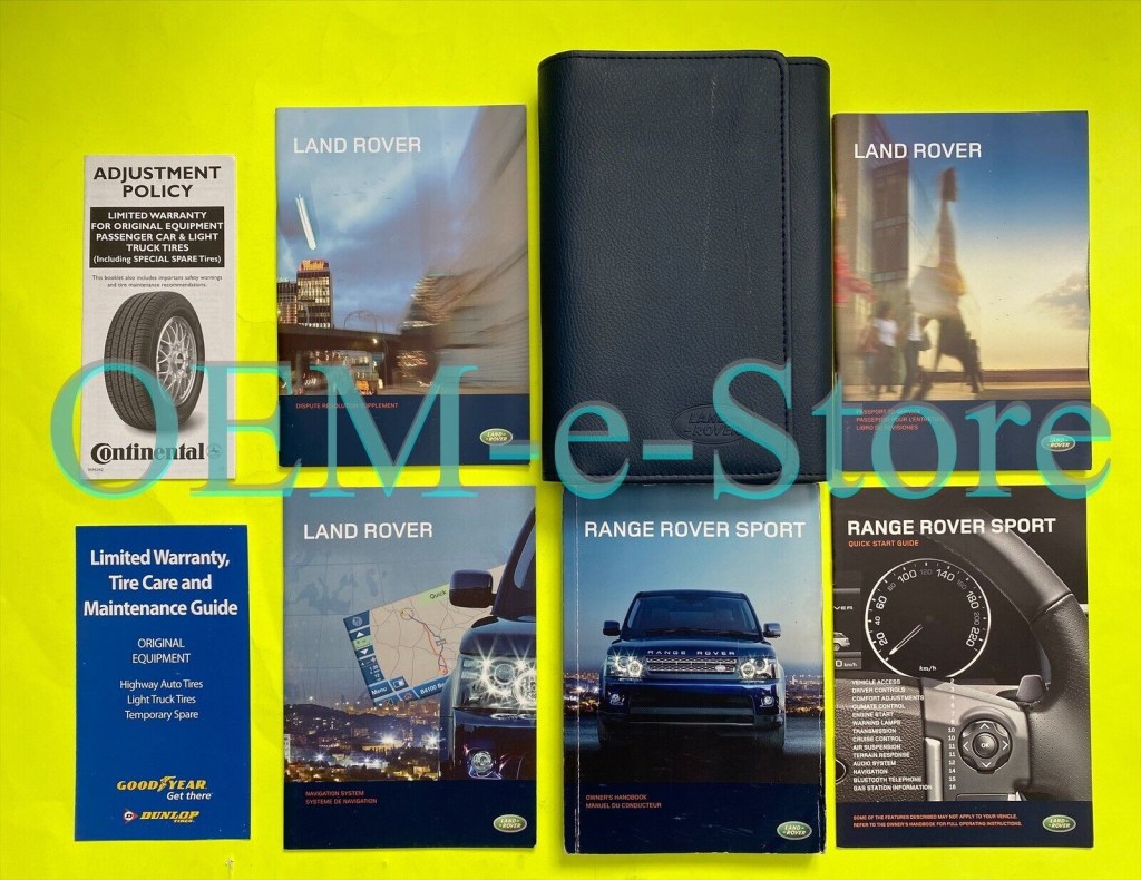 Picture of: Land Range Rover Sport HSE Supercharged Owners Manual + Navigation  Book Set