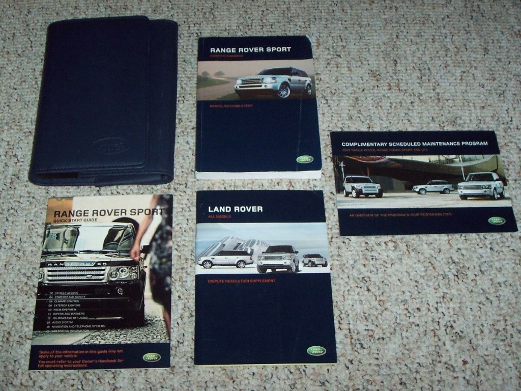 Picture of: Land Rover Range Rover Sport Owner Manual User Guide HSE Supercharged  WD