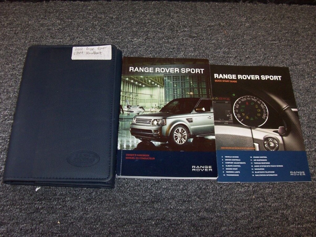 Picture of: Land Rover Range Rover Sport Owner Owner’s Operator Guide Manual Set  HSE SC