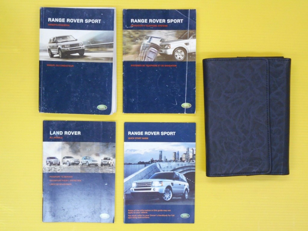 Picture of: Land Rover Range Rover Sport Owner’s Owners Manual Set With Navigation