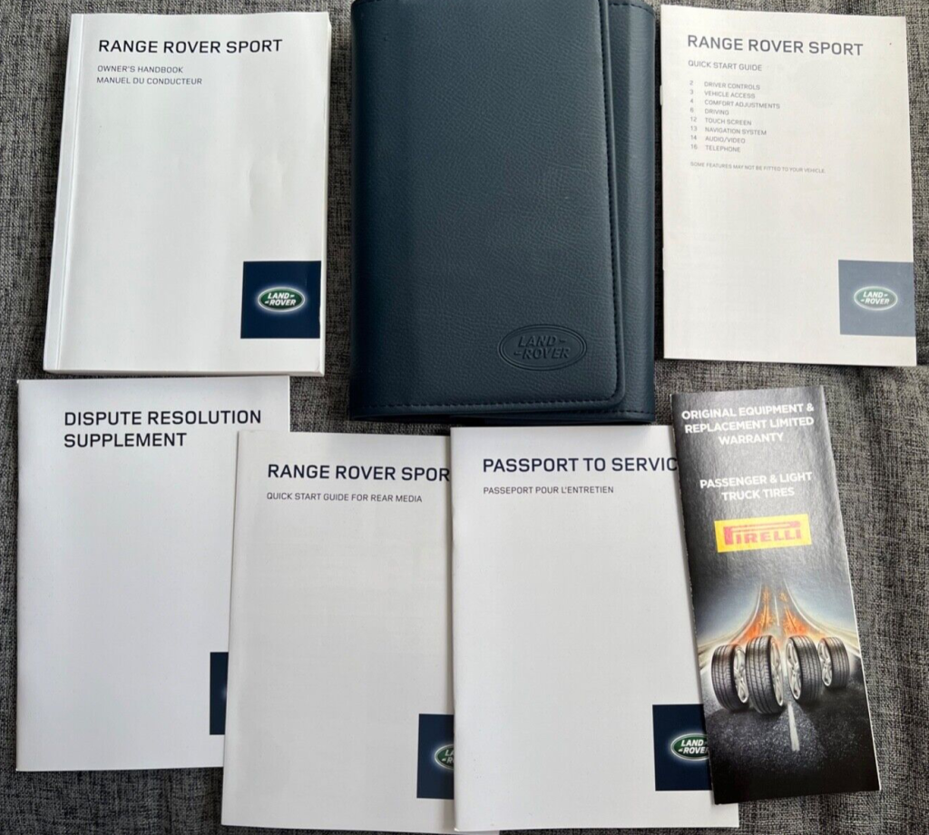Picture of: LAND ROVER RANGE ROVER SPORT OWNERS MANUAL SET