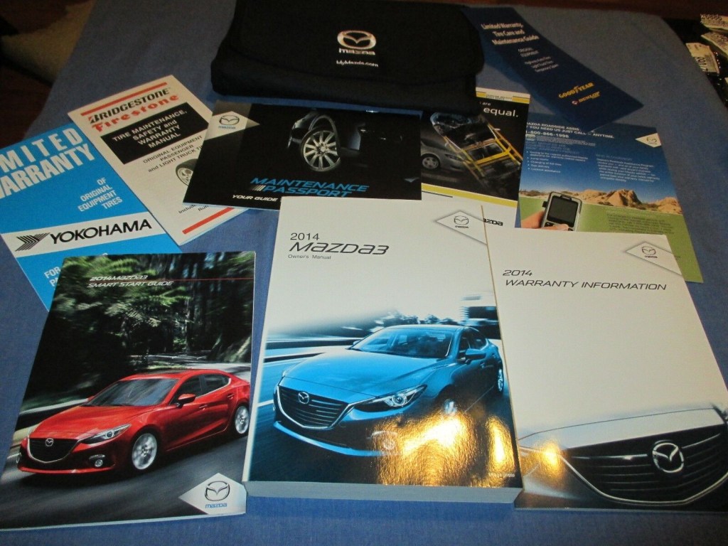 Picture of: MAZDA THREE  I SPORT OWNERS MANUAL NEW SET W/ CASE  MAZDA