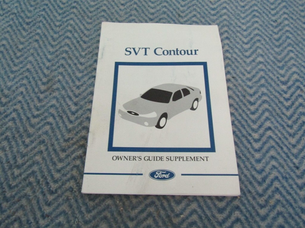 Picture of: NOS   FORD SVT CONTOUR OWNERS MANUAL GUIDE