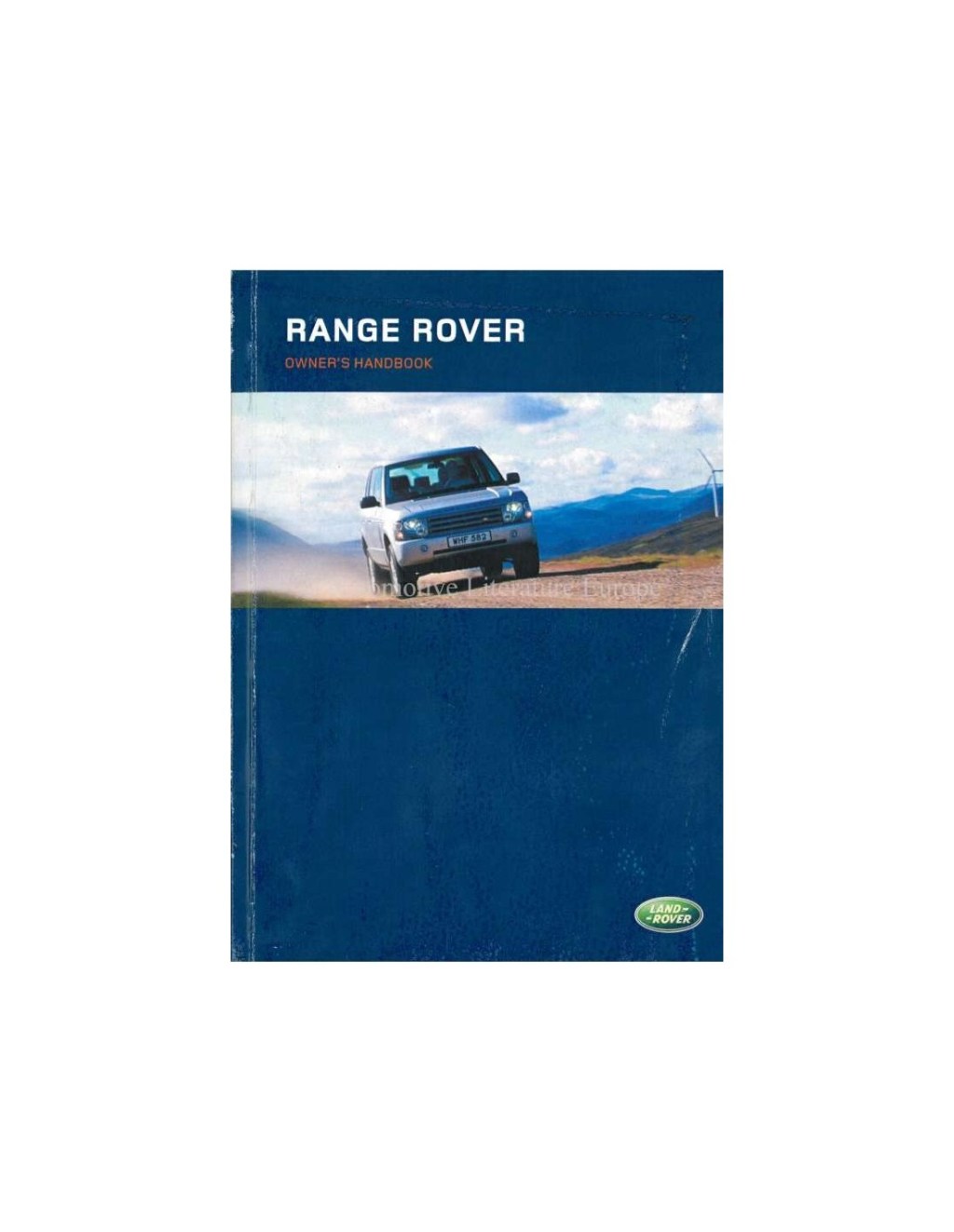 Picture of: RANGE ROVER BETRIEBSANLEITUNG ENGLISCH