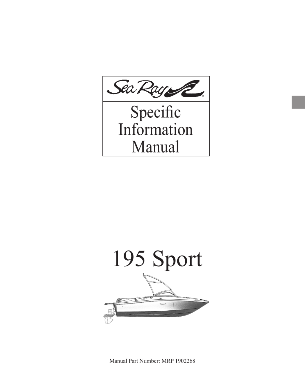 Picture of: Sea Ray   SPORT Owners Manual  Manualzz