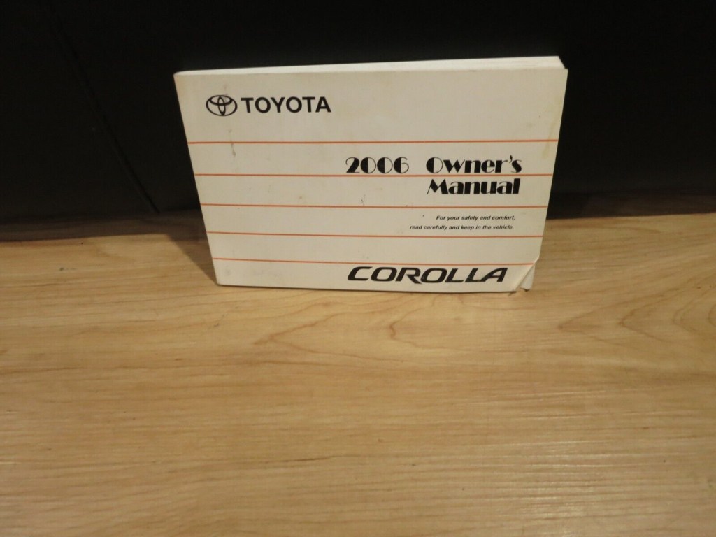 Picture of: Toyota COROLLA OWNERS MANUAL BOOK ALL MODELS & TRIMS  eBay