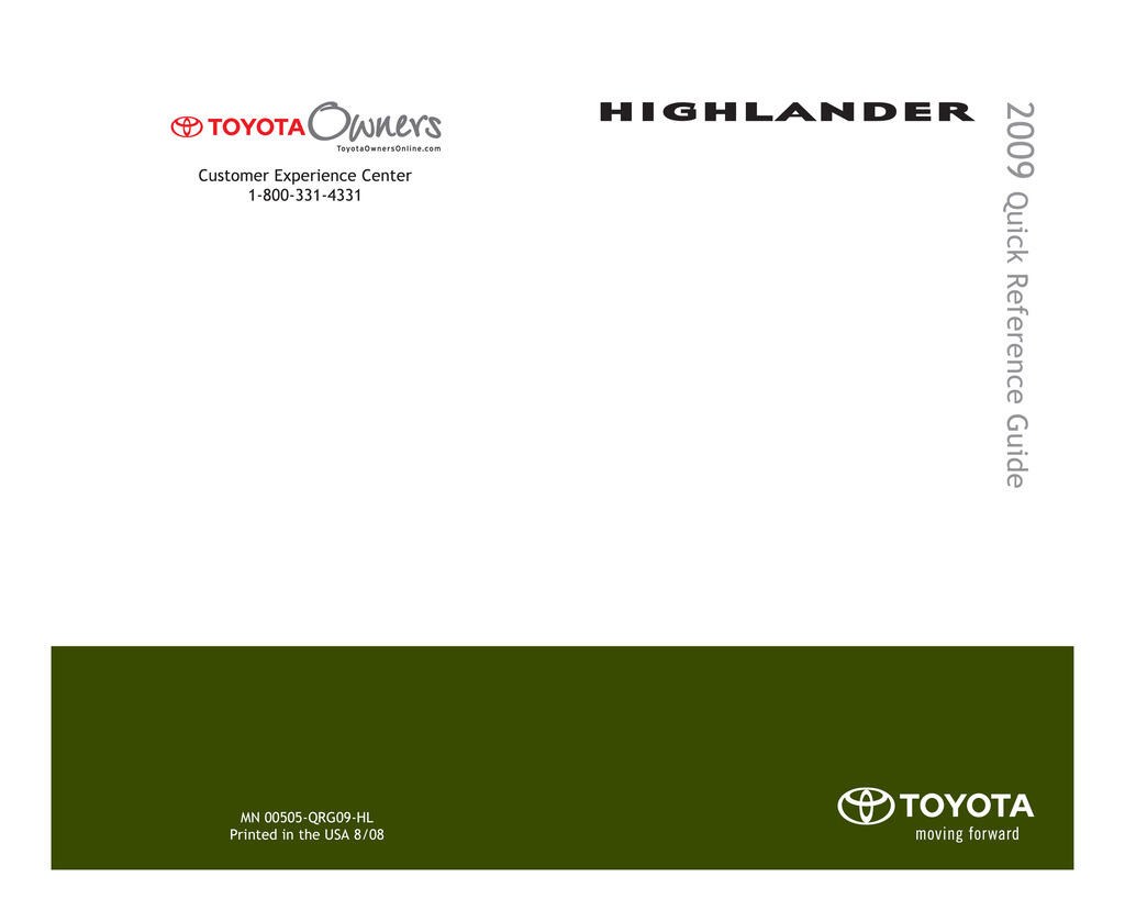 Picture of: Toyota Highlander owners manual – OwnersMan