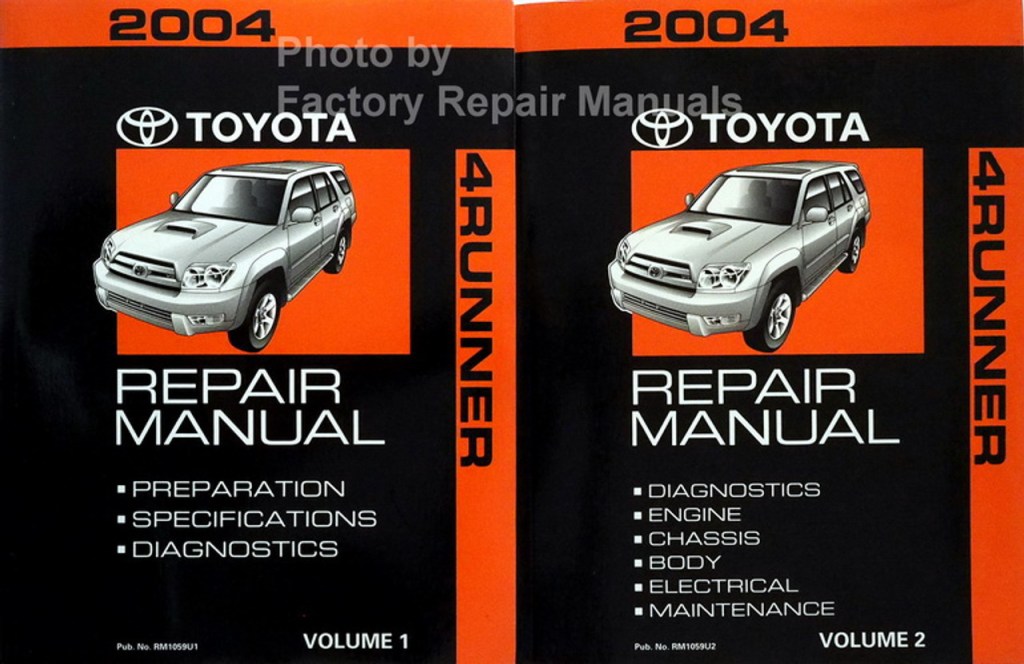 Picture of: Toyota Runner Factory Service Manual Set Original Shop