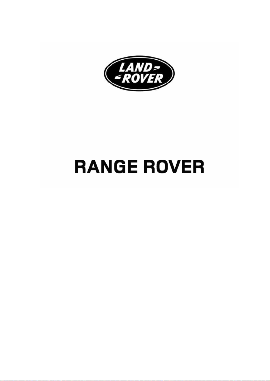 Picture of: User manual Land Rover Range Rover () (English –  pages)